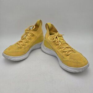 Unisex Stephen Curry 7Y Underarmour Team Basketball Shoes Yellow White Logo Star